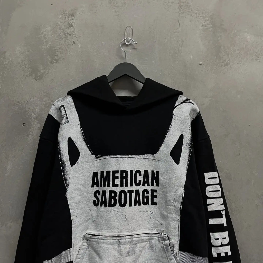 New Hip Hop Sabotage Hoodies Grunge Parody Ideas Streetwear Y2k Sweatshirt Tops Goth Vintage Oversized Hoodie Men Clothing