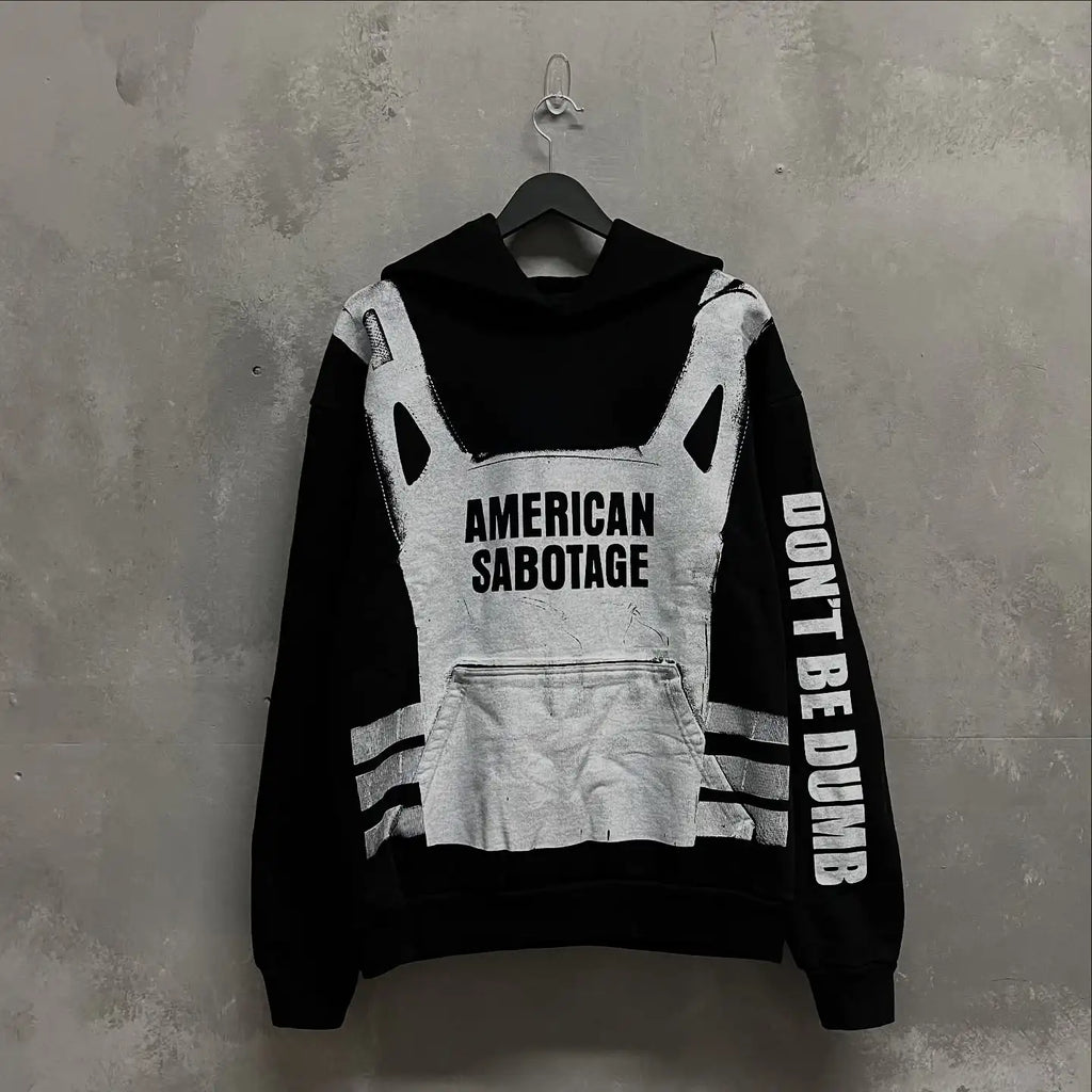 New Hip Hop Sabotage Hoodies Grunge Parody Ideas Streetwear Y2k Sweatshirt Tops Goth Vintage Oversized Hoodie Men Clothing