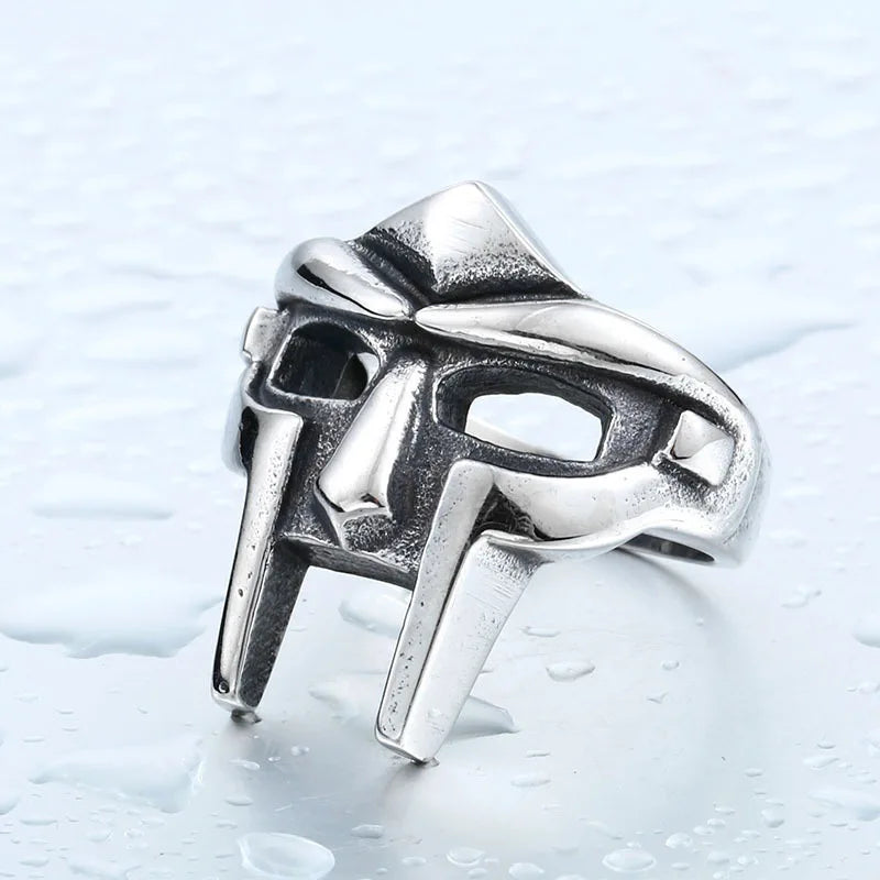 Wicked Egyptian Pharaoh Ring Gothic Accessories For Men Gladiator Mf Doom Ring Punk Adjustable Rings Party Club Confessing Gift