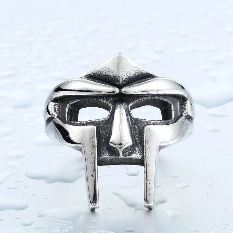 Wicked Egyptian Pharaoh Ring Gothic Accessories For Men Gladiator Mf Doom Ring Punk Adjustable Rings Party Club Confessing Gift