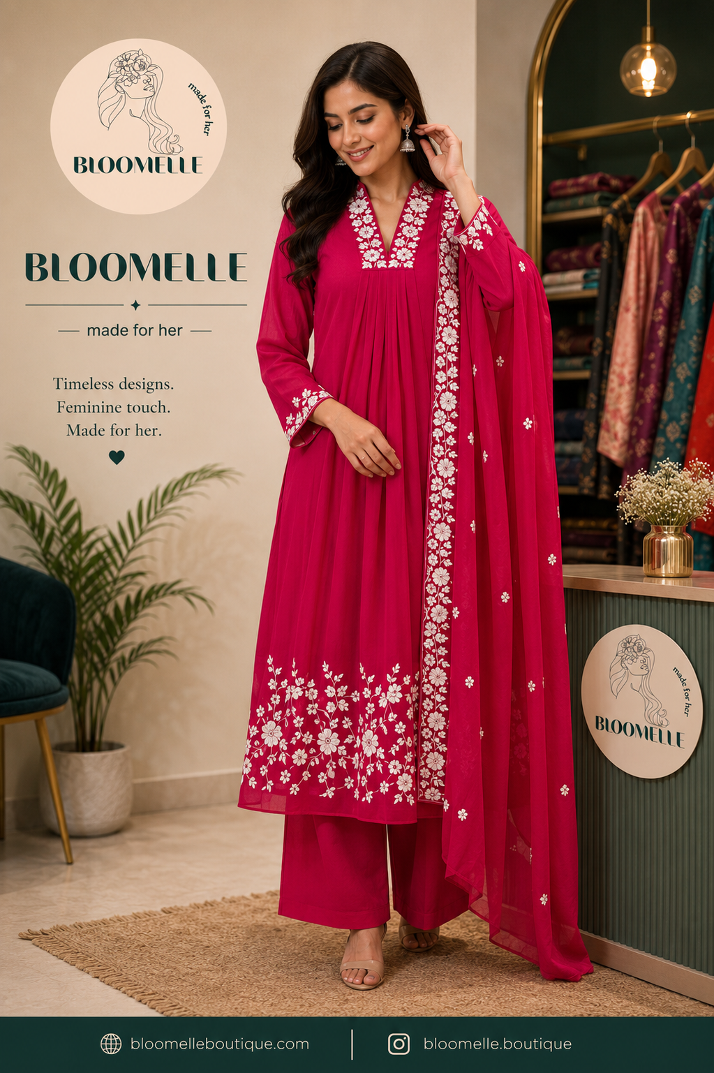 Viscose Georgette 3-Piece Set